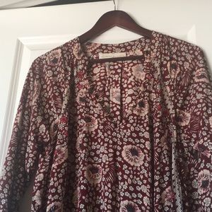 Natalie Martin Burgundy Floral Maxi Dress